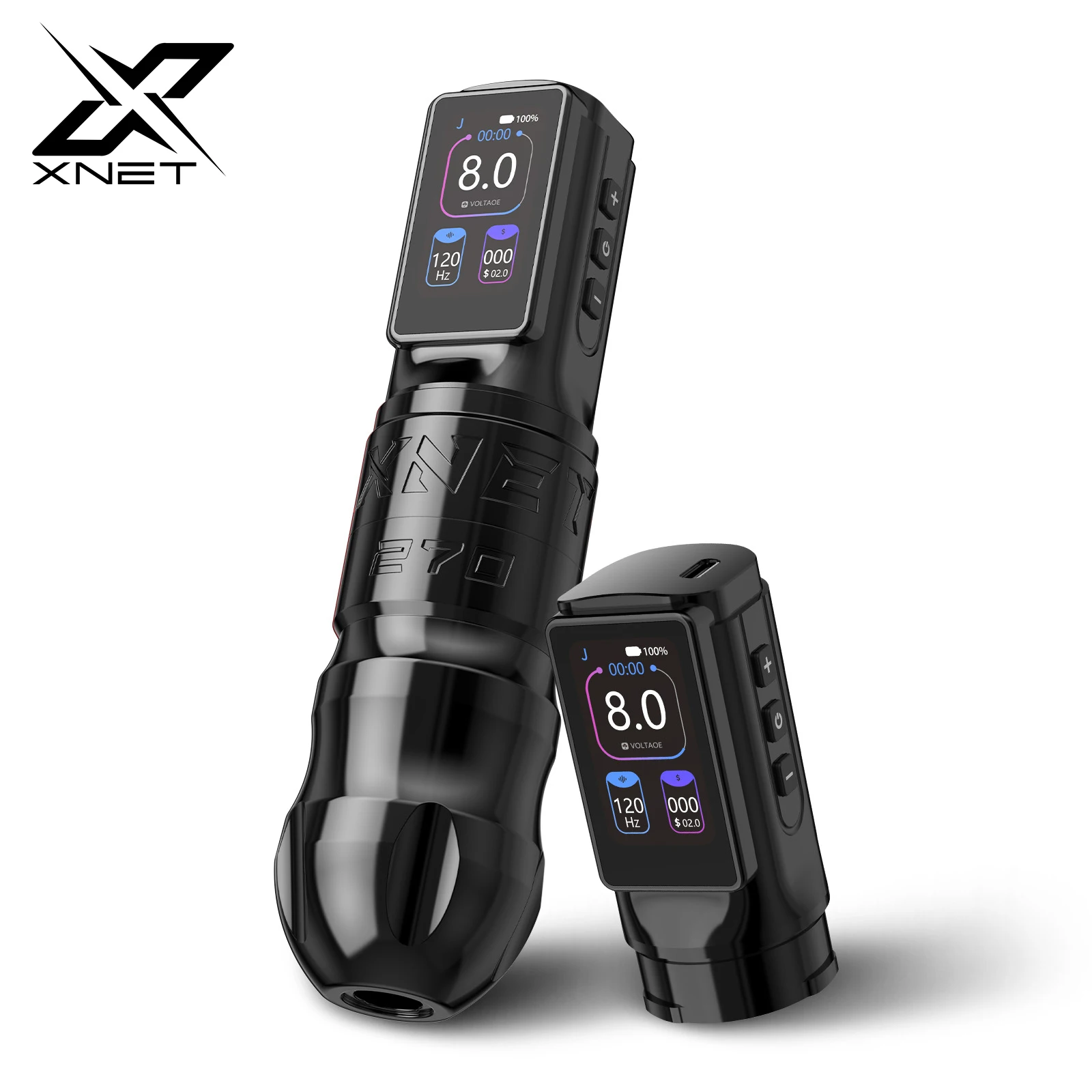 XNET Titan270 Wireless Tattoo Machine Pen High-Torque Brushless Motor 4.0/5.0mm Stroke 2400 mAh Battery For Tattoo Artist tattoo supplies,tattoo kit,tattoo pen