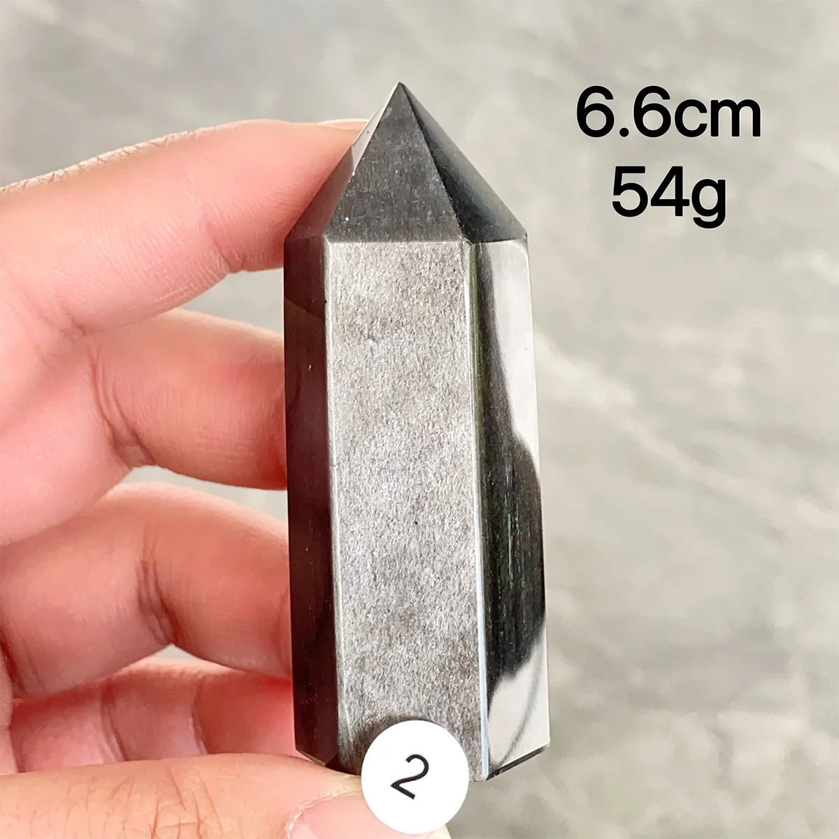 1PC High Quality Natural Silver Obsidian Crystal Energy Tower Spiritual Meditation Home Decor Crystal Gem Gift 3