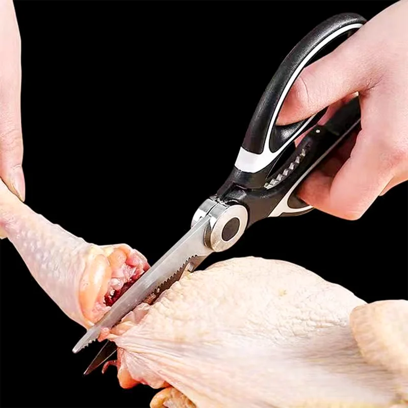 Heavy Duty Kitchen Scissors, Sharp Cooking Scissors Stainless Steel Poultry  Shears with Safety Lock and Anti-Slip Handle - AliExpress