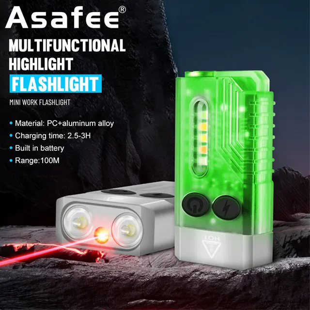 Introducing the Asafee V10L 1100LM Fluorescent EDC Mini Flashlight