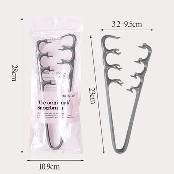 Pettine a Doppia Texture per Styling, Strumento Volumizzante a Denti Larghi per Capelli Ricci, Clip per Radici Voluminose, Accessori per la Cura dei Capelli per Uomini e Donne