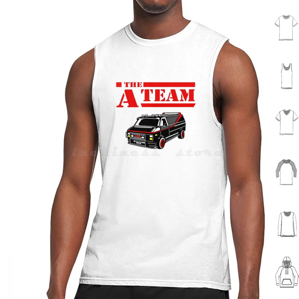 The A-Team Canotte Stampa Cotone A Team Gmc Van John Annibal Smith Templeton Face Peck Faceman Howling Mad Murdoc