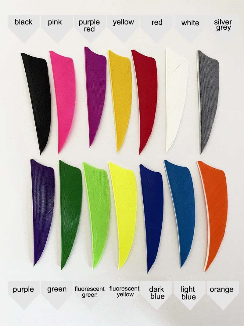 Archery arrow feathers 50Pcs 3Inch Archery Fletches Feather Arrow Fletching Accessories