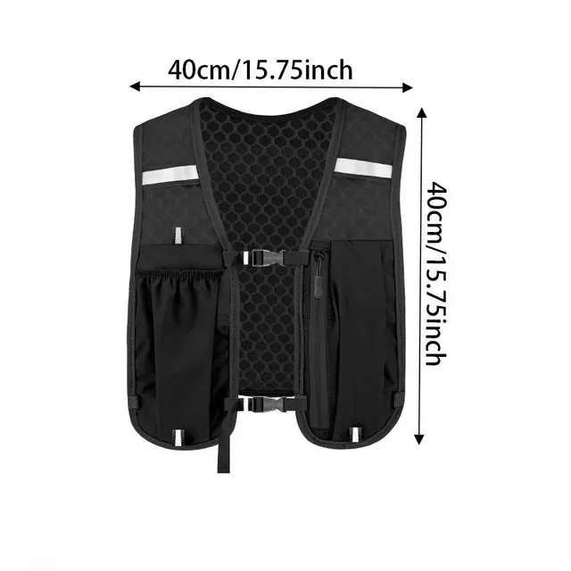 Running Hydrating Vest Backpack Ultralight Hydration Jogging Vest Men Breathable Marathon Bicycle Bag Water Bottle 500ML 6