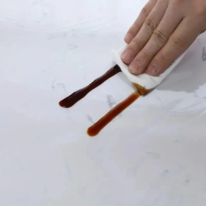 Table Protector Transparent Table Protector Tablecloth Lock Edge Round Waterproof Oil Resistant PVC Cover Stain Proof Wipeable Room Decorative
