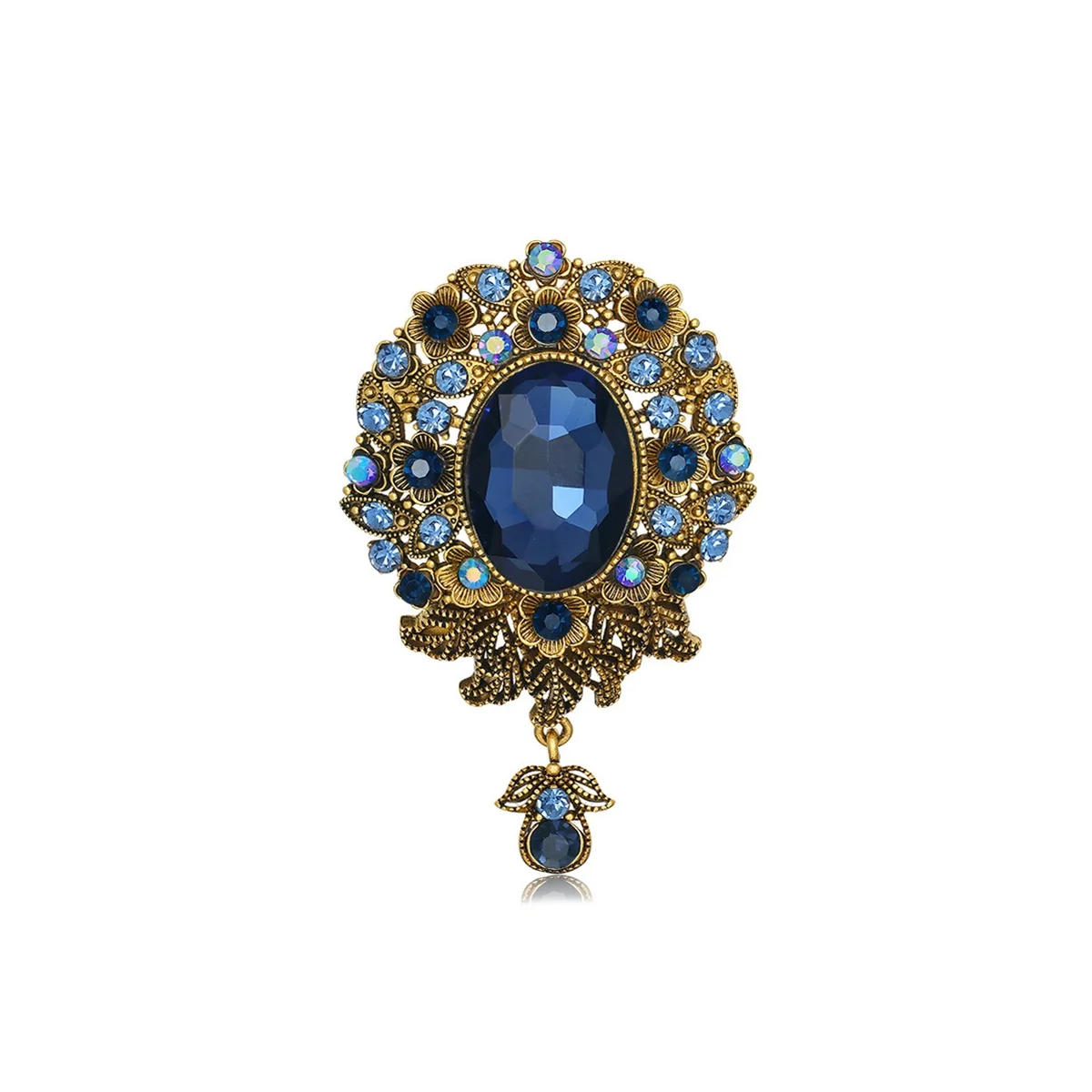 

Женская Брошь в виде цветка, с кристаллами