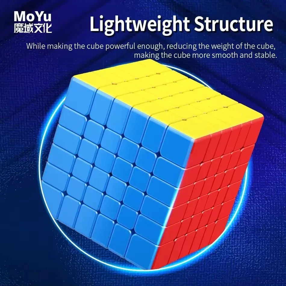 Meilong 6x6 V2 Magnetic Version Magic Cube New Size 61mm Meilong 6x6  Professional Cubo Magico Puzzle Toy For Children Kids Gift 4