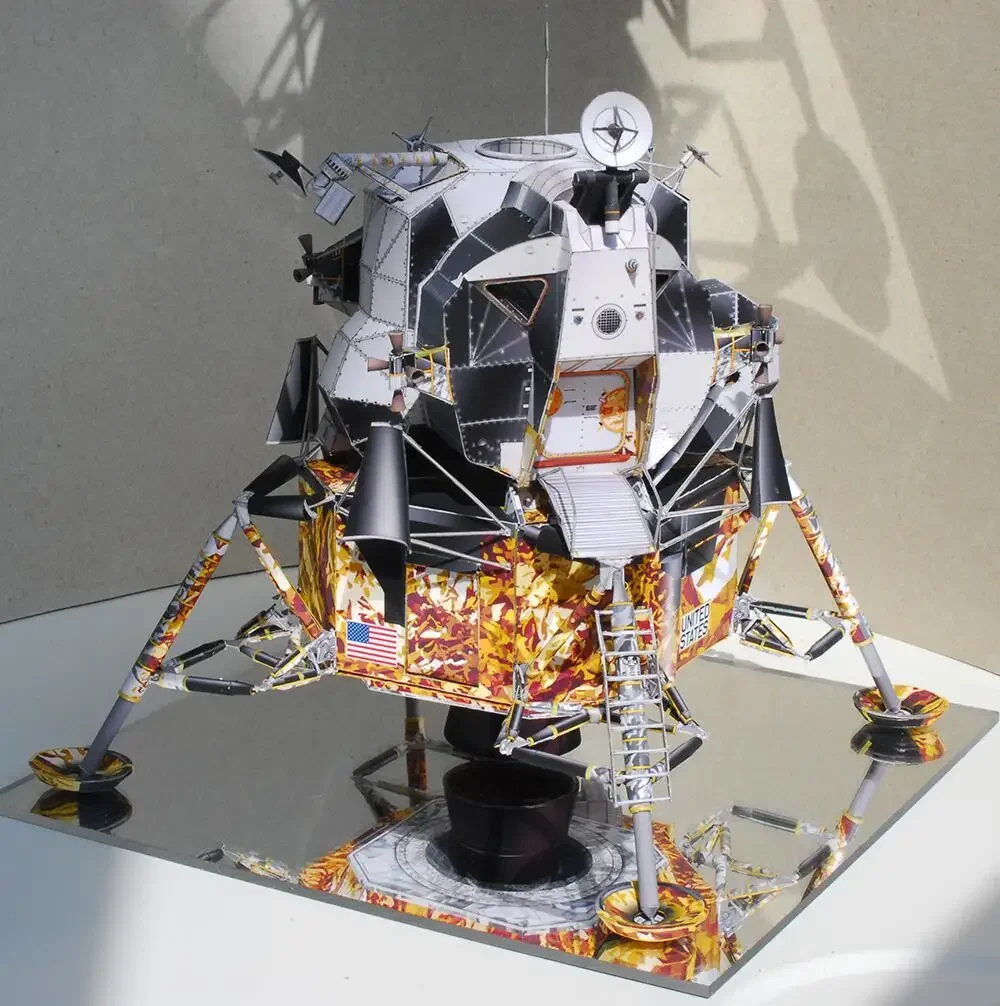 Apollo Plan 13 Lunar Module DIY 3D Paper Card Model Building Sets Construction Educational Toys Military Model toys Children