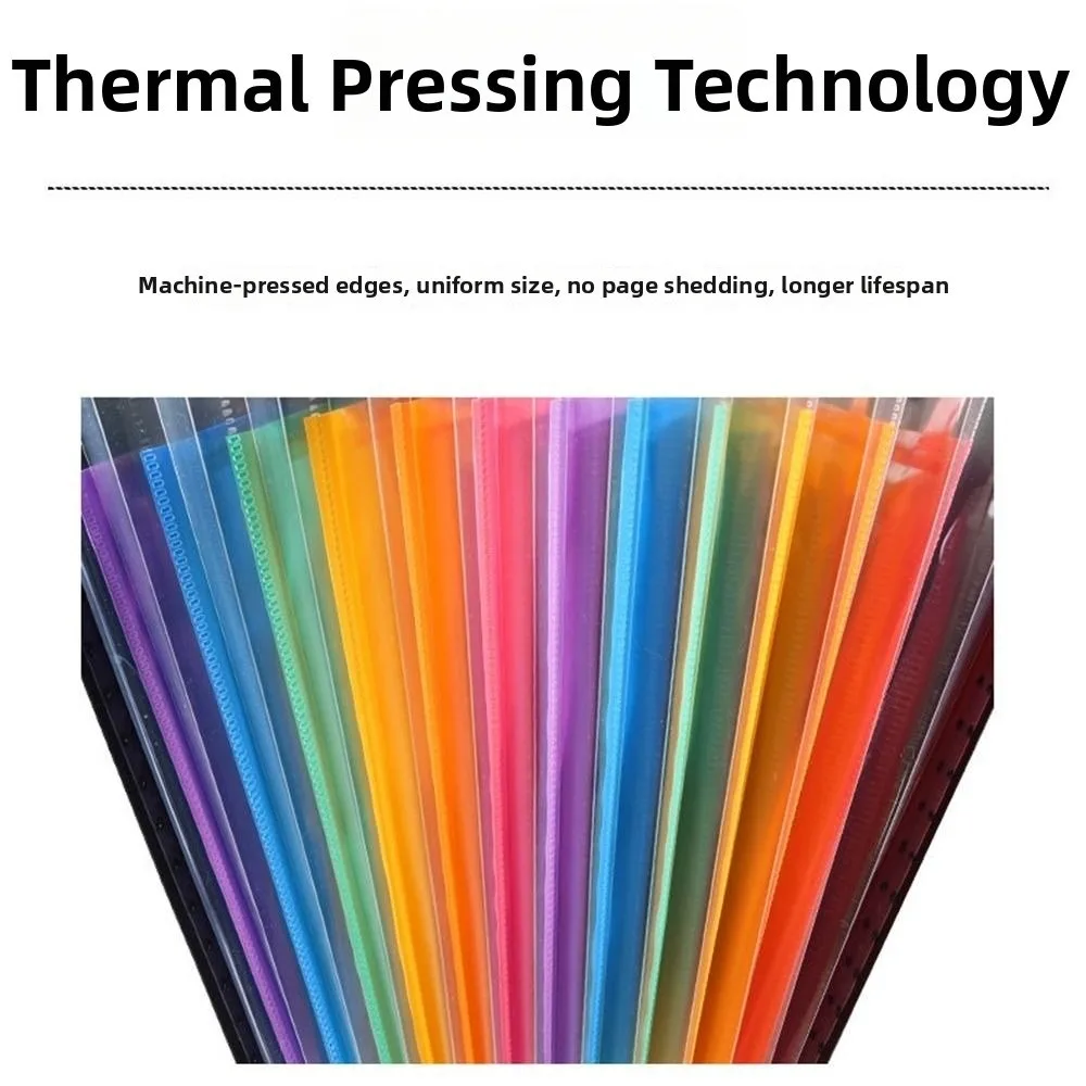 13포켓 확장 파일 홀더(손잡이 포함) 다채로운 색상의 내부 문서 정리함 방수 두꺼운 A4 문서 가방