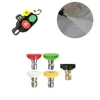 5  Pcs High Pressure Washer Sprayer Nozzles 1/4 inch Tip Holder with Washer Lance Wash Wand Extension Pole Tools 5