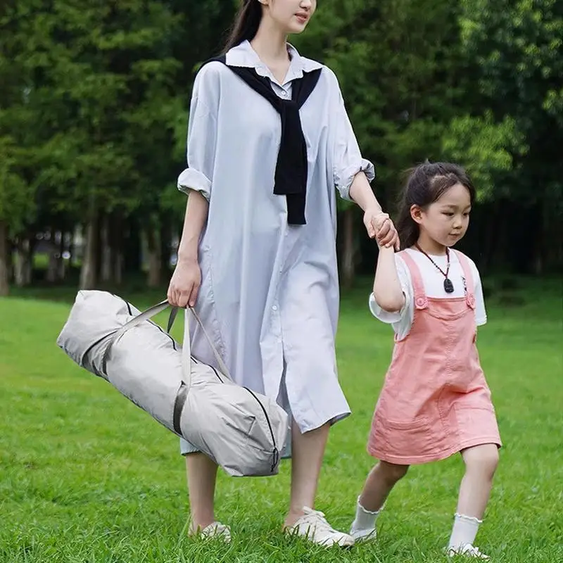 가족 바베큐 파티용 자외선 차단 팝업 텐트, 자외선 차단 쉘터, 해변 소형 텐트, 프라이버시 텐트, 고강도 자외선 차단 UPF50, 3-4 인용