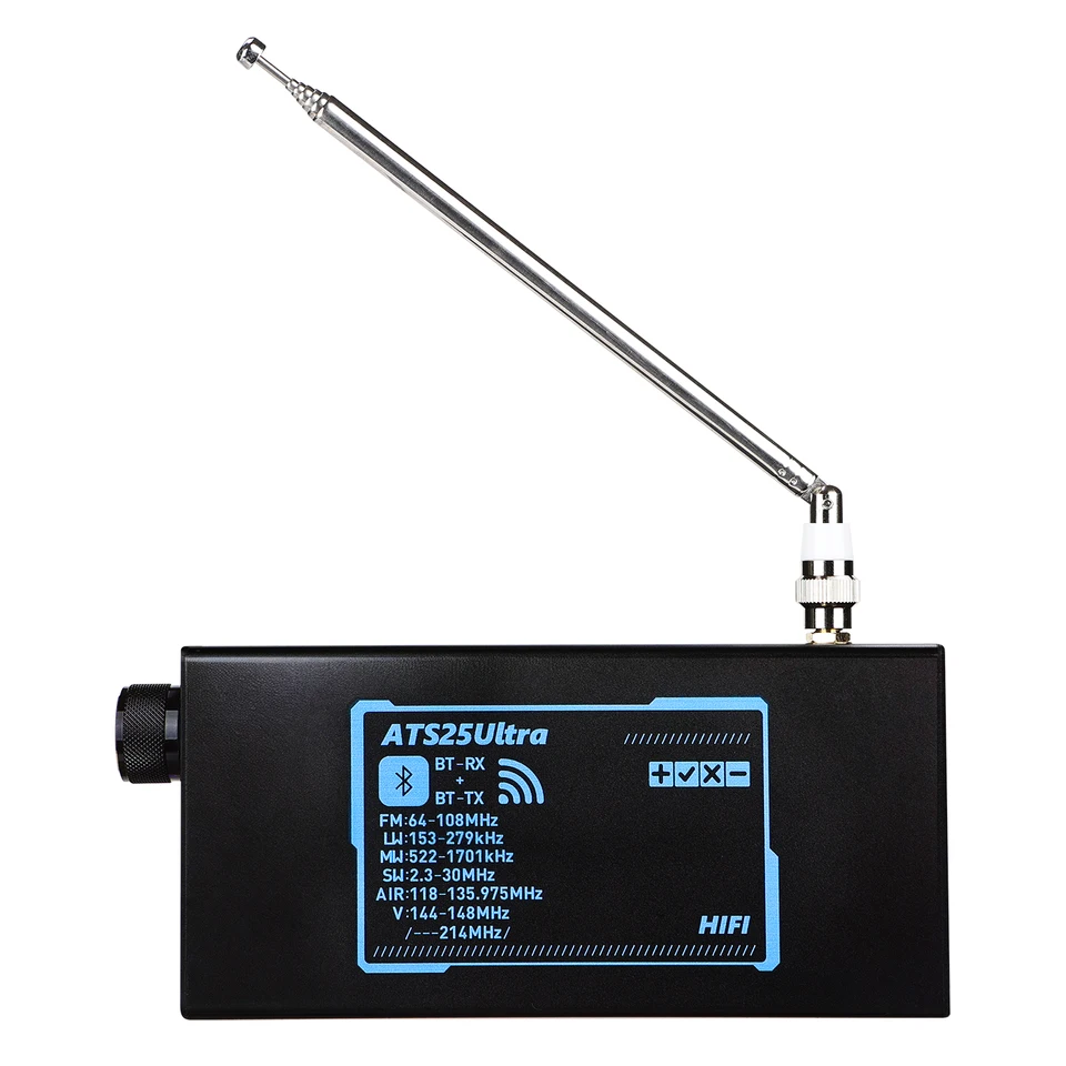 ATS25 Pro Prend en Charge le Récepteur Bluetooth Wifi AIR Band FM SW SSB MW LW AIR SDR