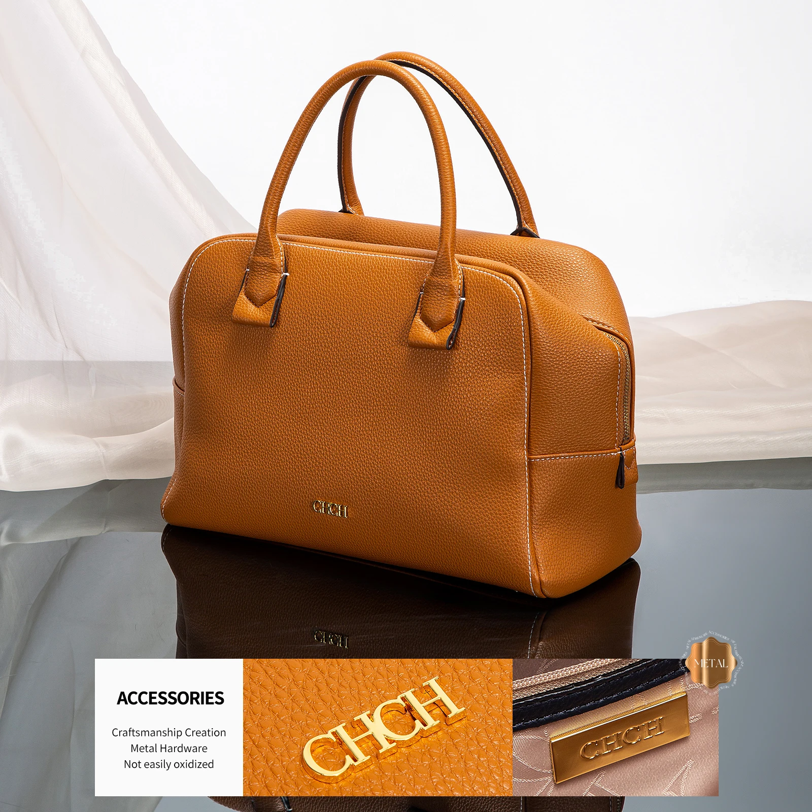 حقيبة كروس نسائية من تصميم CHCH، تتميز بتصميم خريف...