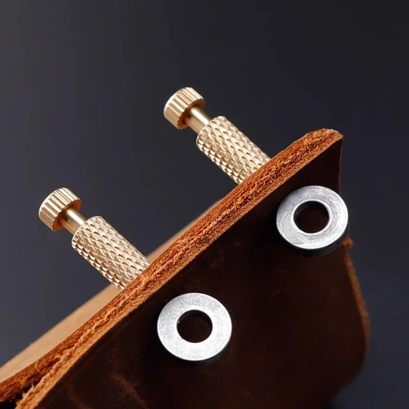 Leather Suture Positioning Needle Tool with Brass and Stainless Steel