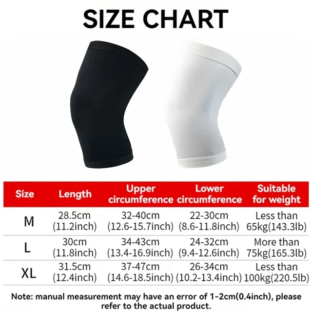 1Pcs Basketball Sports Knee Pads Elastic Knitted Compression Leg Warmers Outdoor Running Cycling Mountaineering Men Women 5