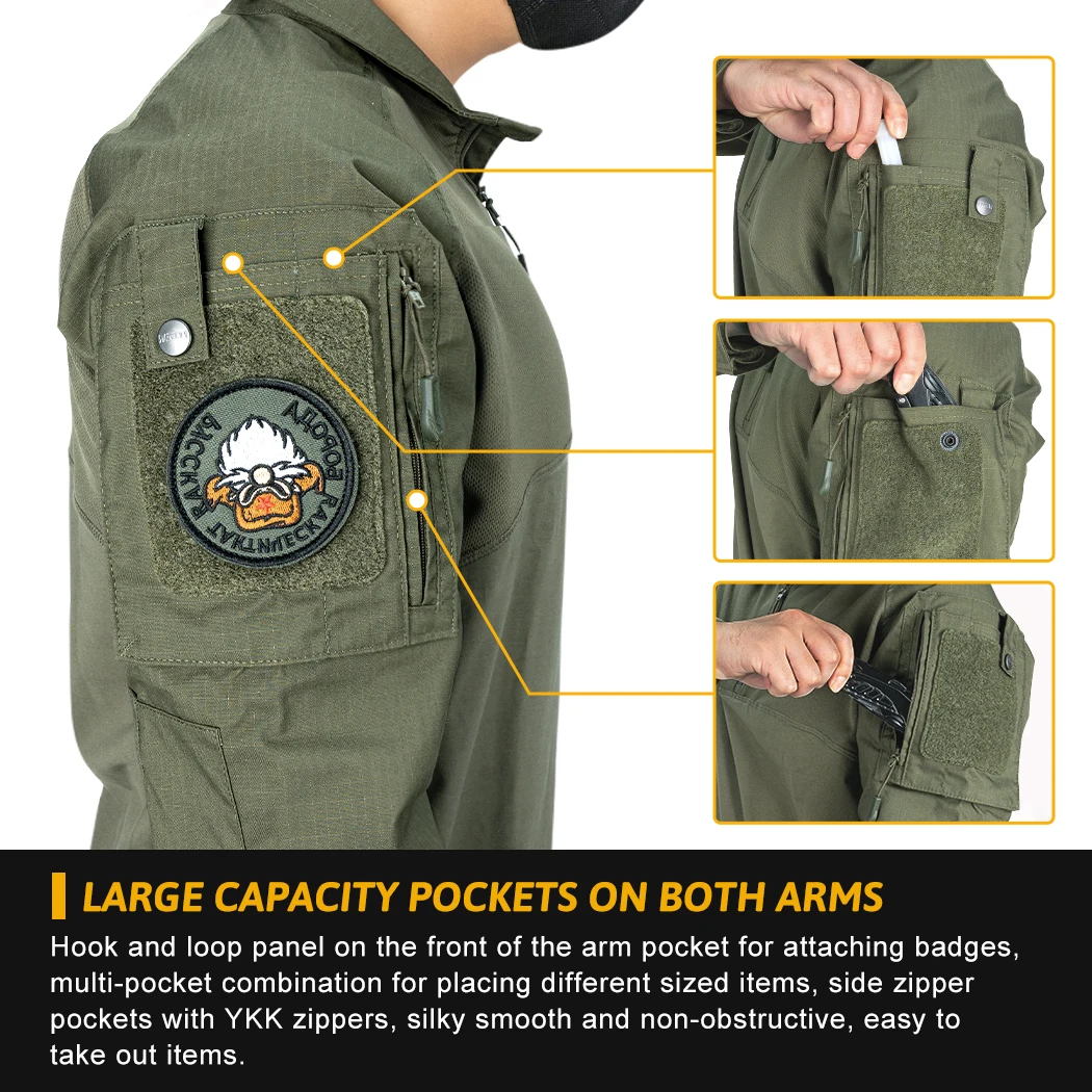 Tactical Shirt BDU Combat Clothes Elbow Pads Breathable