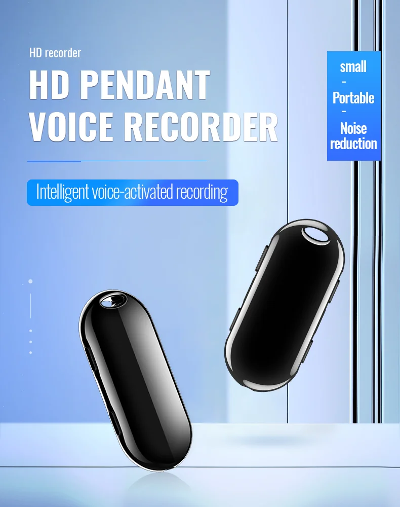 Buy Digitally activated recorder, necklace hidden recording device, used  for lectures, lectures, conferences-16GB(Black) Online | Kogan.com