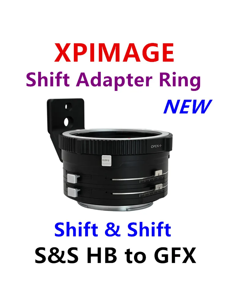 Xpimage Shift And Shift Adapter Ring Per Fotocamera Fujifilm Gfx A Obiettivo Hasselblad V A S & S Hb-Gfx 100S 50 S2 50S 50R 100 Mark Ii