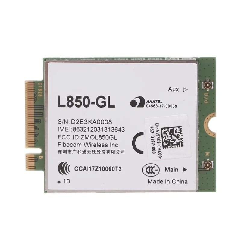 

Fibocom L850-GL Card LTE WWAN Card Module,Dedicated LTE Module for Lenovo ThinkPad X1 Carbon Gen6 X280 T580 T480s