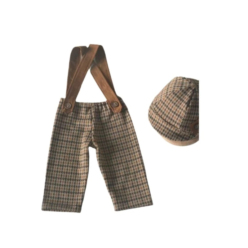 

Одежда для фотосессии новорожденных от 0 до 2 месяцев, шапка с утконосом для маленьких мальчиков и штаны на ремешке, комбинезоны