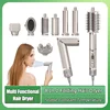 New 8 in 1 Folding Hair Dryer Multifunctional Hot Air Comb Negative ion Home Set Straight Hair Comb Hair Styling Tool 1
