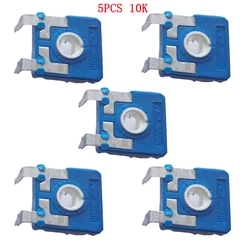 5PCS 10K/100K Vertical Adjustable Potentiometer 14MMX14MM CA14NV17.5 10K Ohm 100K Ohm Vertical Potentiometer