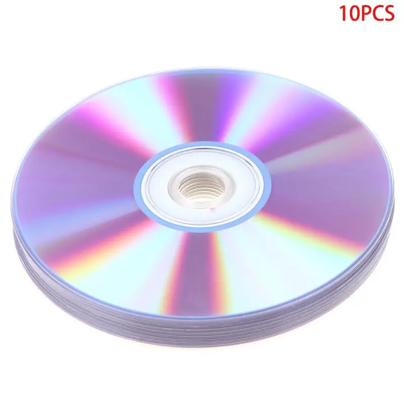 새로운 10개입 3724/3725 CD-R 블랭크 디스크 녹음 가능 컴팩트 디스크 700MB/80분/52배속 CD-R 블랭크 디스크 4.7GB/120분/16배속