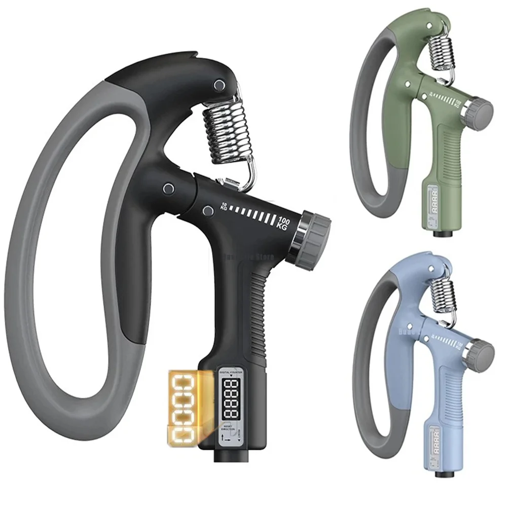

10-100Kg LED Countable Hand Grip Strengthener Electronic Heavy Hand Gripper Finger Exerciser Grip Wrist Expander Training Gym