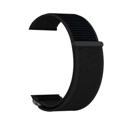 Nylon Wristband: Soft and Comfortable 22mm Replacement Strap Bracelet - 22mm Universal (Black)
