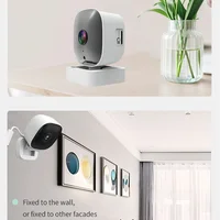 Caméra de surveillance sans fil Wi-Fi à fixation sur fenêtre, surveillance à distance par téléphone portable, vision nocturne HD 3 millions/4K, carte réseau 5
