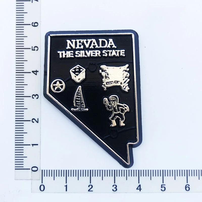 

NEVADA THESILVER STATE Fridge Magnets Travel 3D Memorial Magnetic Refrigerator