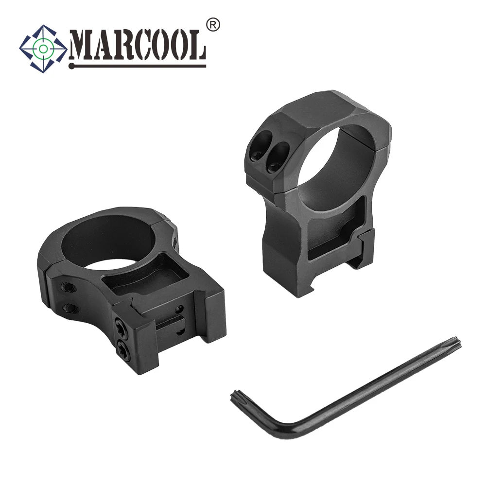Scope Ring Mount 7075 Aluminum 30mm Tube Dia. Durable Ring Mount for Hunting and Tactical 0.9" 1.0" 1.26" 1.50" 2pcs/Set