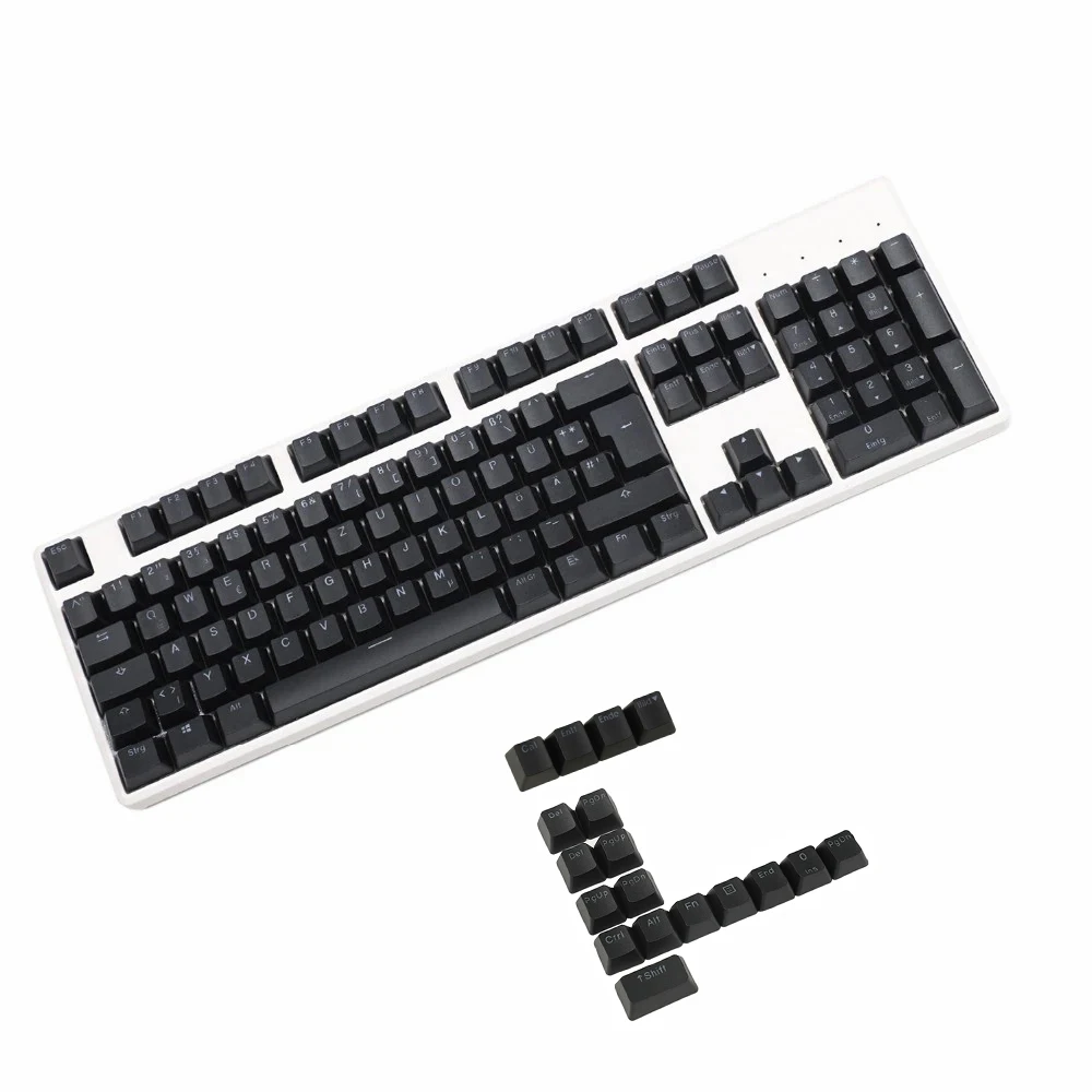 Teclado Mecânico 123 Chaves Alemão Iso Tiro Dobro Pbt Brilho Completamente Keycaps do Perfil do Oem Interruptores do mx 68 84 96 61 87 104