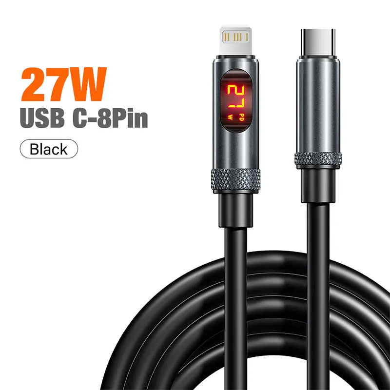 High-Speed Type C to Type C Digital Display Charging Cable, 240W/100W Power Delivery