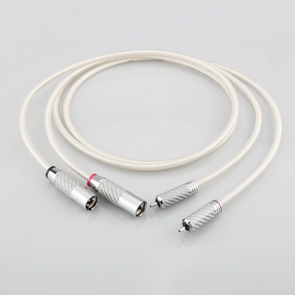 

Audiocrast A26 Pair Silver Plated RCA TO XLR Balanced Male Female Audio Intercconnect Cable HIFI Analogue Cable