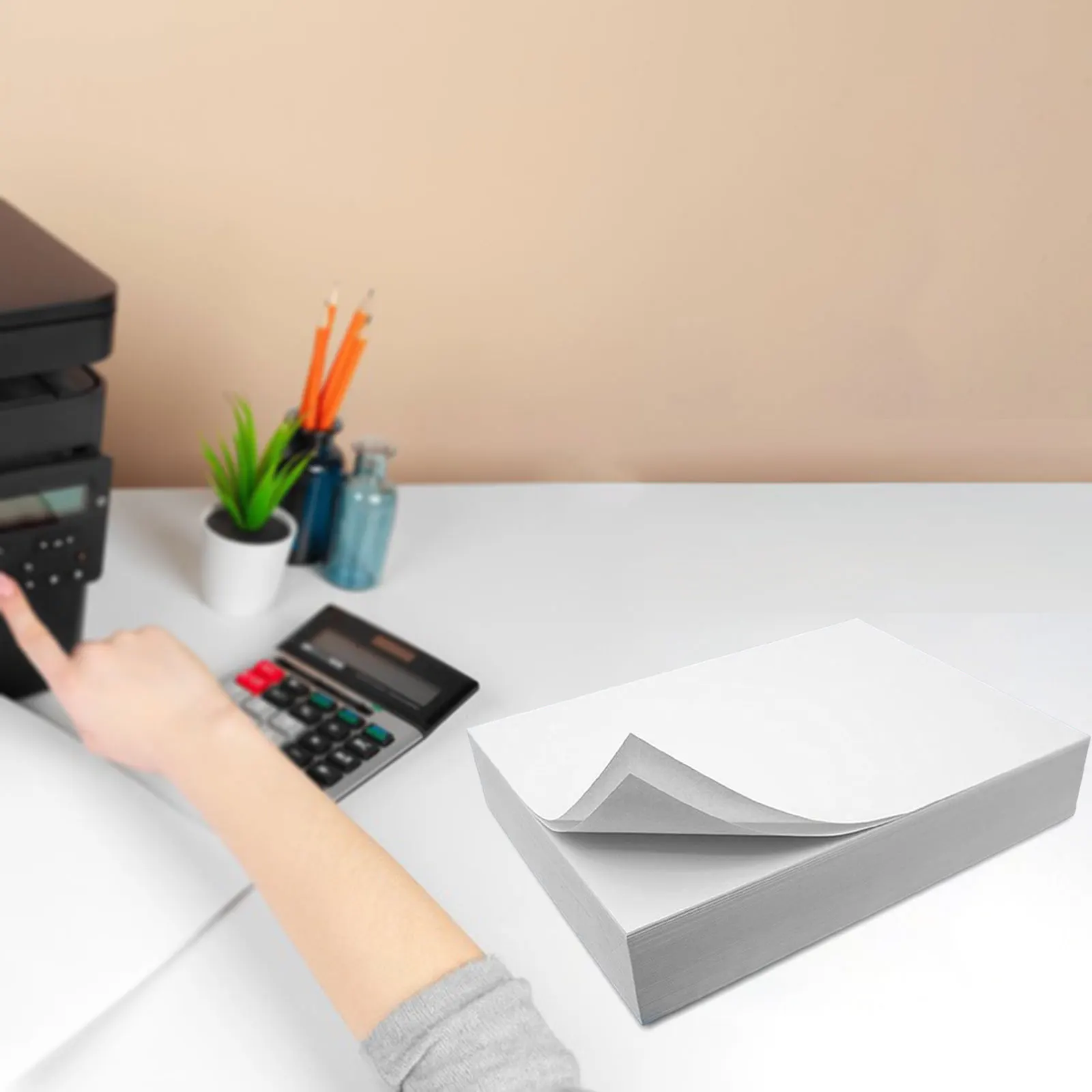 A4 Copying Paper Vivid Color Smooth Quick Dry Inkjet Paper 500 Count for Communications Flyers Memos Reports Home and Office Use