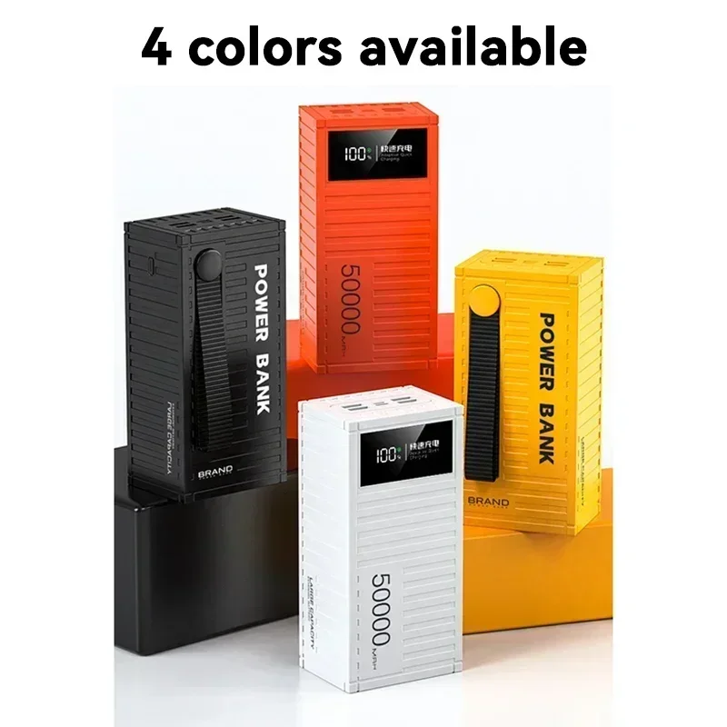 50000mAh Mobile Power Container Coating Style Charging Treasure 6 Interface Fully Compatible Mobile Phone Super Fast Charging