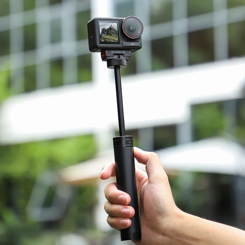 Magnetic Action Camera Bracket with 1/4Inch Screw Hole Quick Release Foldable Extension Mount for DJI Action 5 Pro/4/3/2 Camera