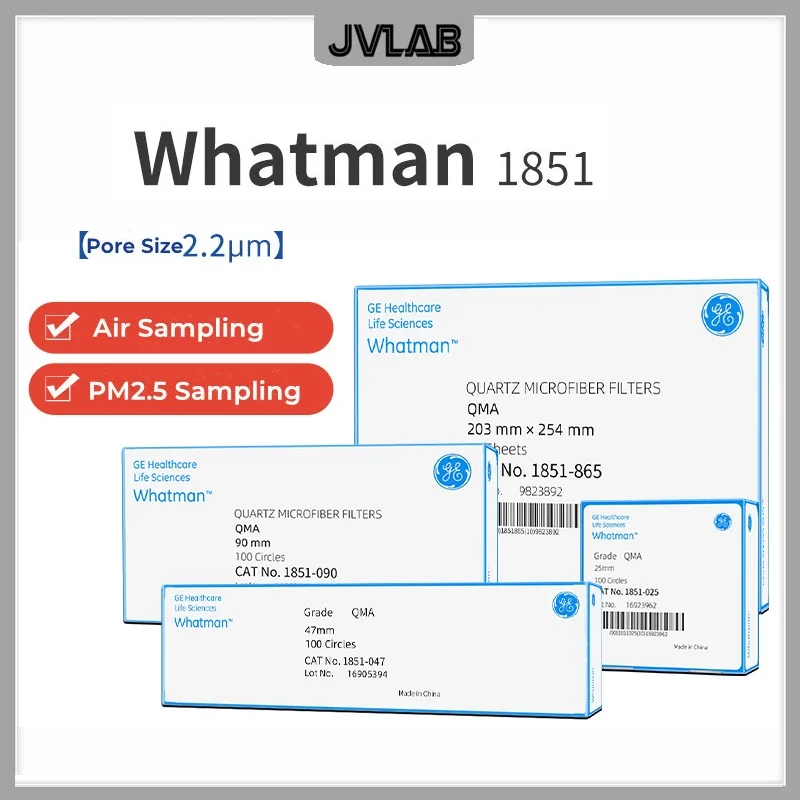 

Кварцевые фильтры из микрофибры, зеркальные фильтры из кварцевого волокна Whatman 1851, размер отверстий мембраны 2,2 мкм, 1851-025/047/090, образец PM2.5