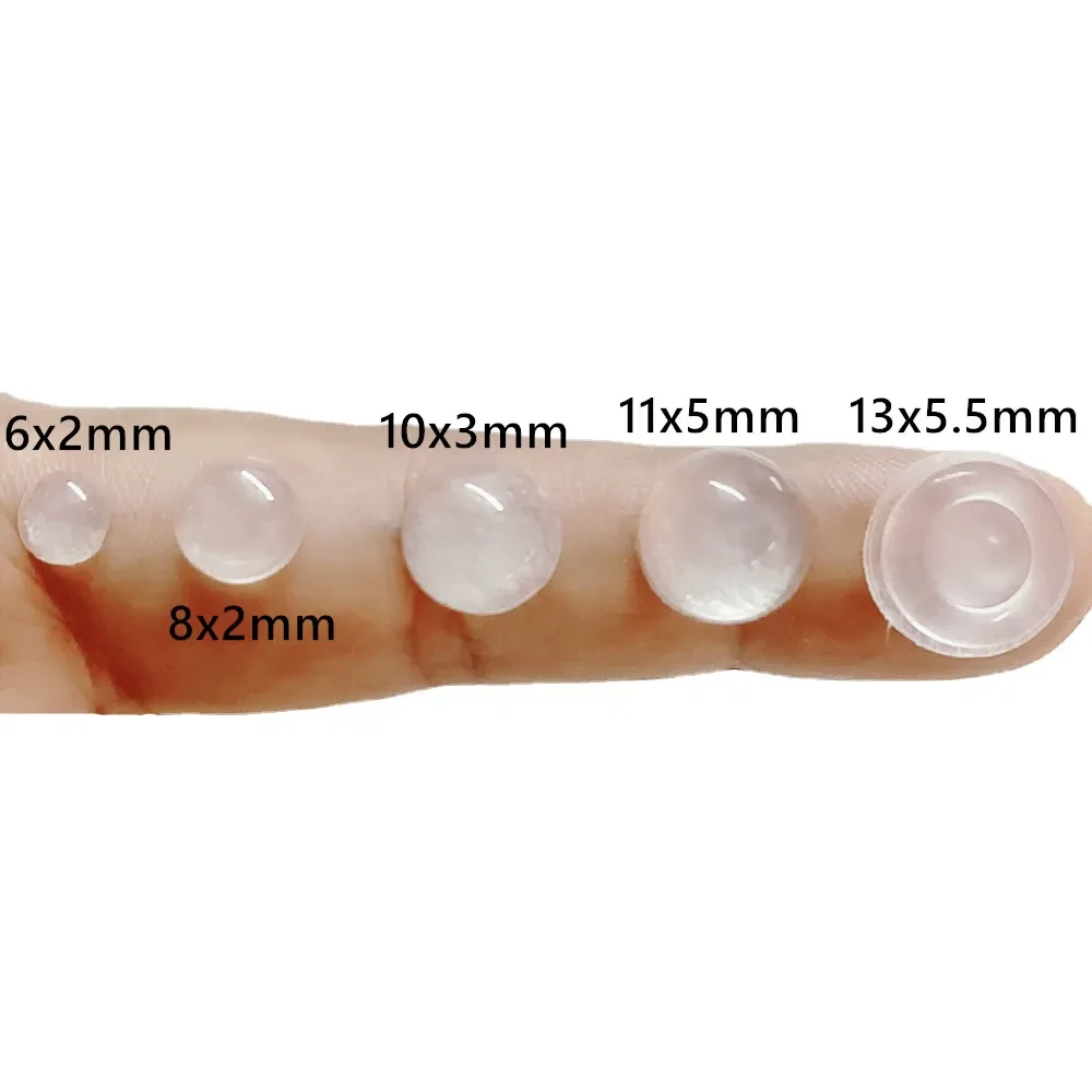 100Pcs self adhesive door stopper rubber damper cabinet bumpers silicone furniture pads cushion protective pads