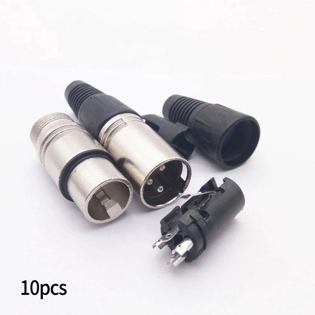 de áudio microfone conectores de cabo 10pcs