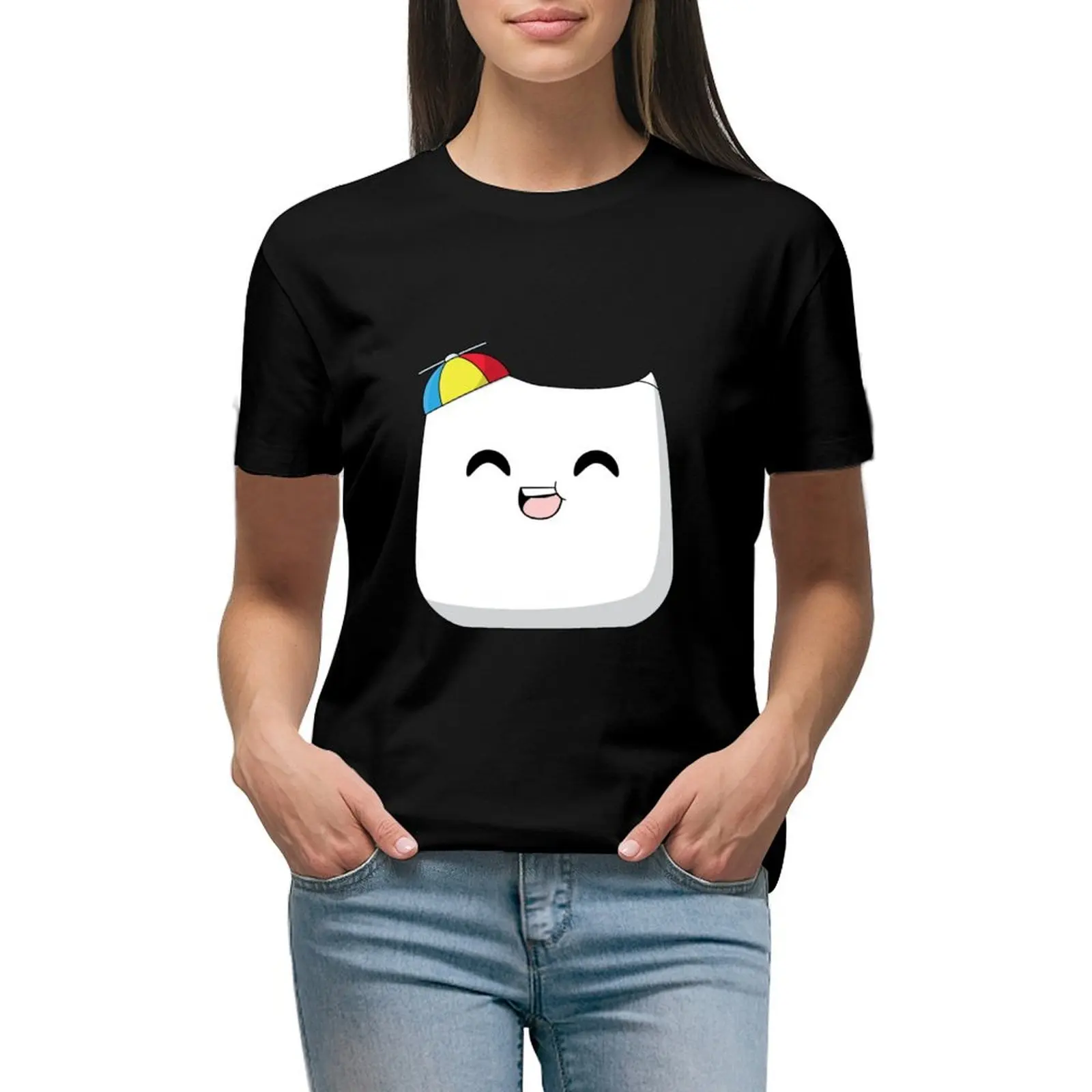 

smii7y T-shirt Short sleeve tee korean fashion graphics designer clothes Women luxury