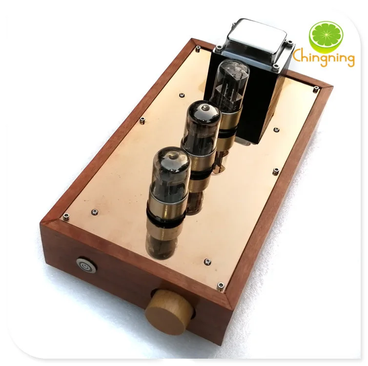 

6N8P 6SN7 CV181 electronic tube front stage 6Z5P bile rectifier HIFI front solid wood log box ,10HZ-100KHZ