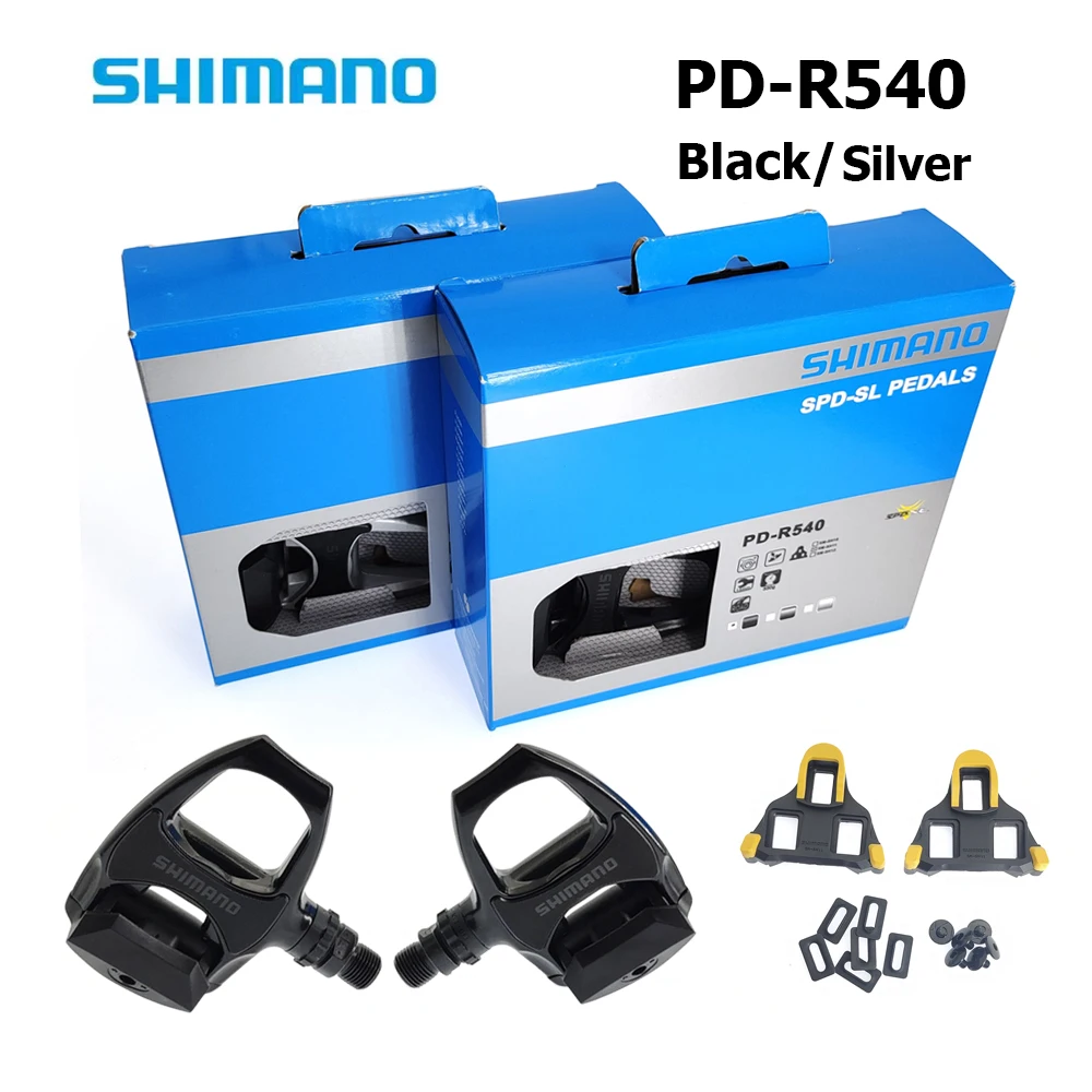 

Shimano Road Bikes PD-R540 Pedal Self-locking Road Pedal R540 Road Bicycle Pedals with SH11 Cleat Cycling Locking Pedal Parts