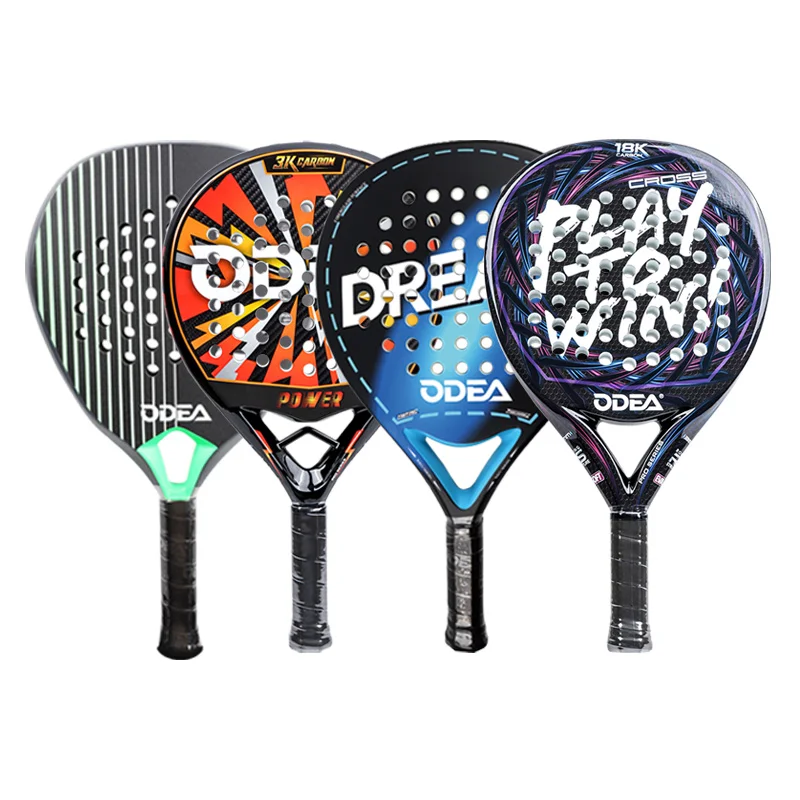 ODEA Beach Tennis Racket Full Carbon Fiber Rough Surface Outdoor Sports Racket For Men Women Adult Senior Player 3K 18K