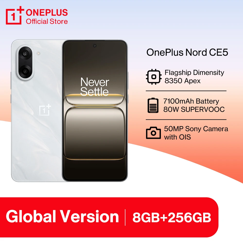 OnePlus Nord CE 5 グローバル版 スマートフォン 7100mAhバッテリー