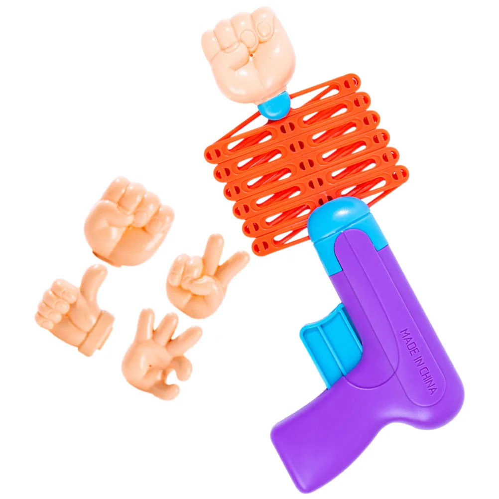 

1 set of Children Retractable Fists Shooter Funny Trick Spring Toy Kids Gift