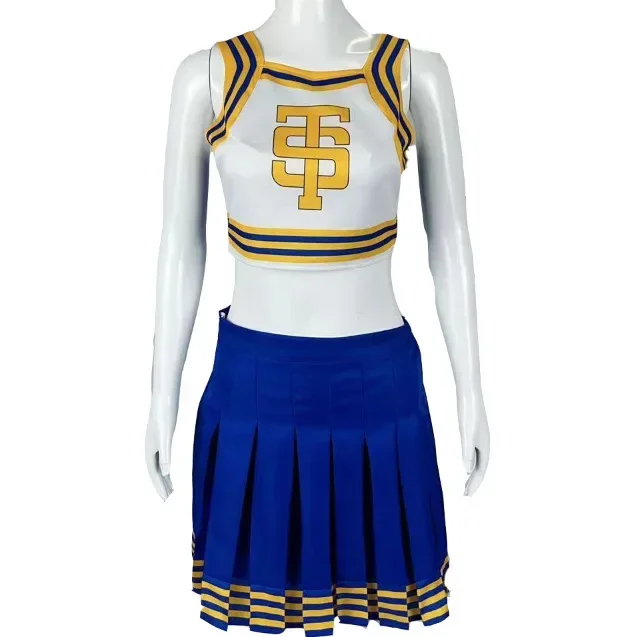 thumbnail image 1 of Nuevo disfraz de cosplay de Taylor Shake It Off, uniforme de animadora de Swift High School, top corto de animadora de Halloween con falda, atuendo, 1 of 5