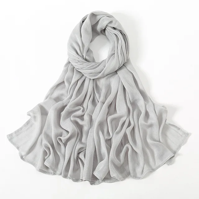 Nouveau grande taille solide rayonne Modal Hijab écharpe femmes musulman foulard enveloppes châle Femme Musulman bandeau islamique Turban 190*85 cm