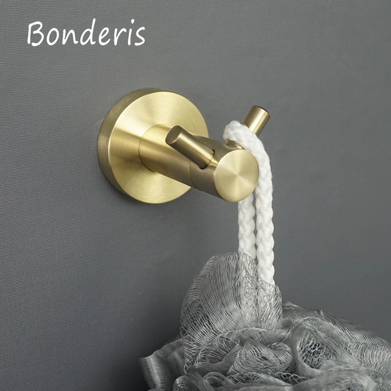 Brushed Gold Bathroom Accessories Toilet Brush Holder Paper Holder Towel Ring Bar Shelf Clothes Hook Soap Dispenser Cup Paper Towel Holder Toilet Paper Holder Towel Hook Bathroom Hardware Set Bathroom Hardware Accessories